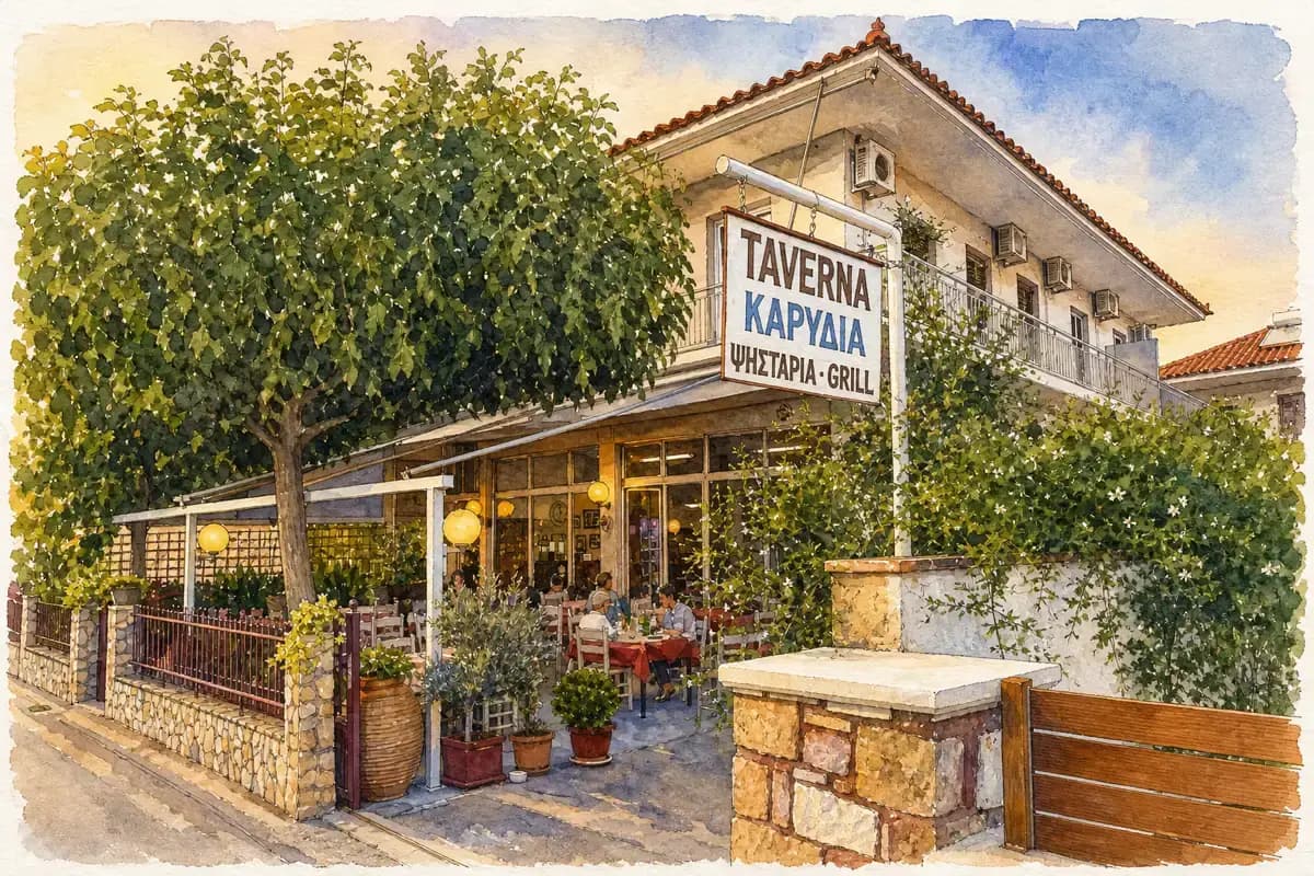 Taverna Karydia — Family taverna near the Small Theatre