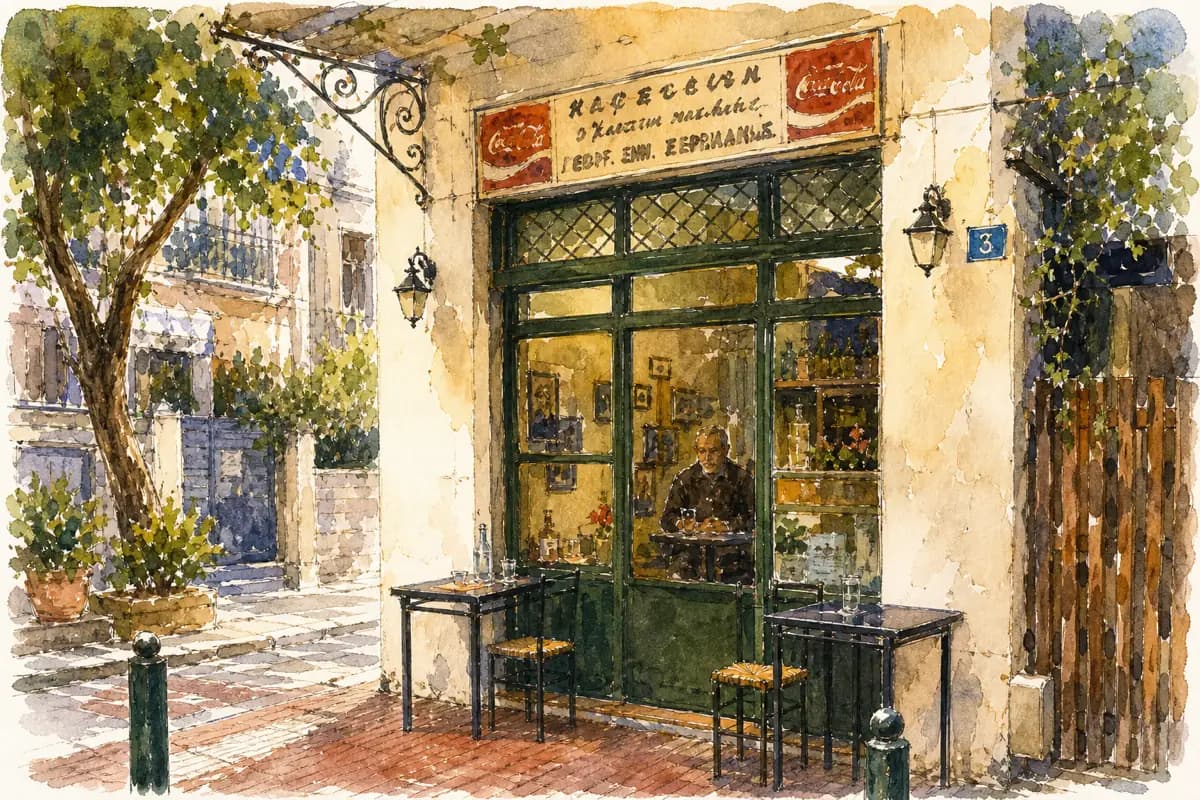 Kapetan Michalis — Old ouzeri, no menu