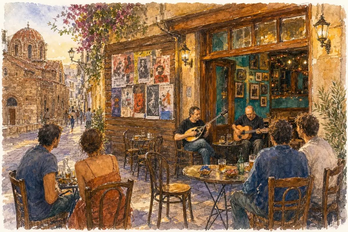 Kapnikarea — Rebetadiko, live music