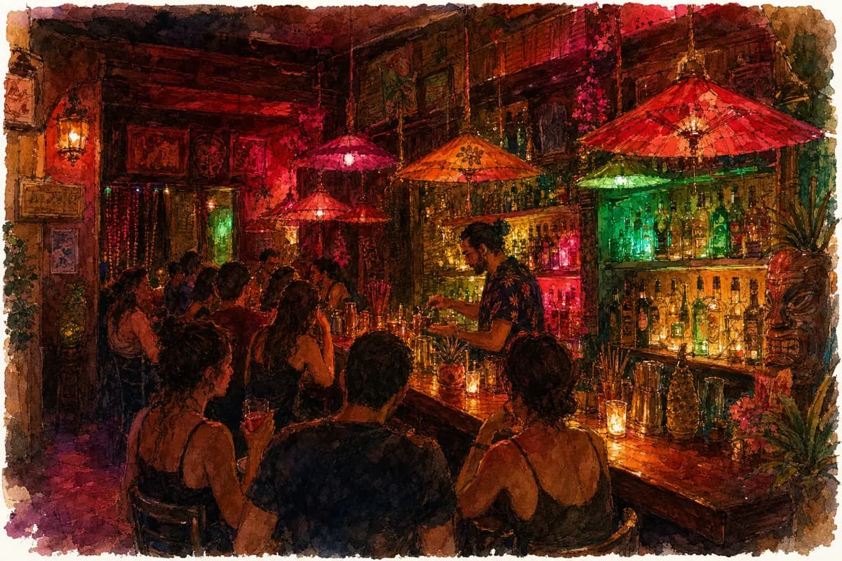 Κόκκινος Λωτός — Tiki κοκτεϊλ μπαρ, από το 2011