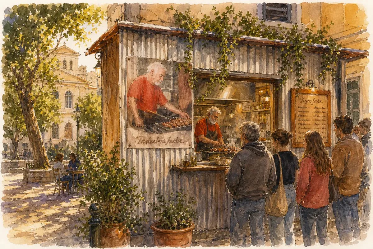Ta Souvlakia tou Kyr Kosta — Souvlaki counter, since 1946