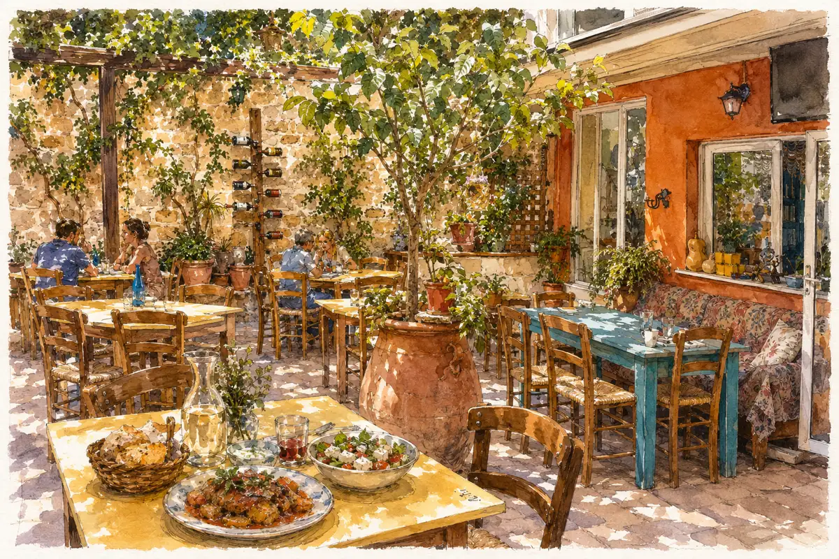 Avli — Family courtyard taverna