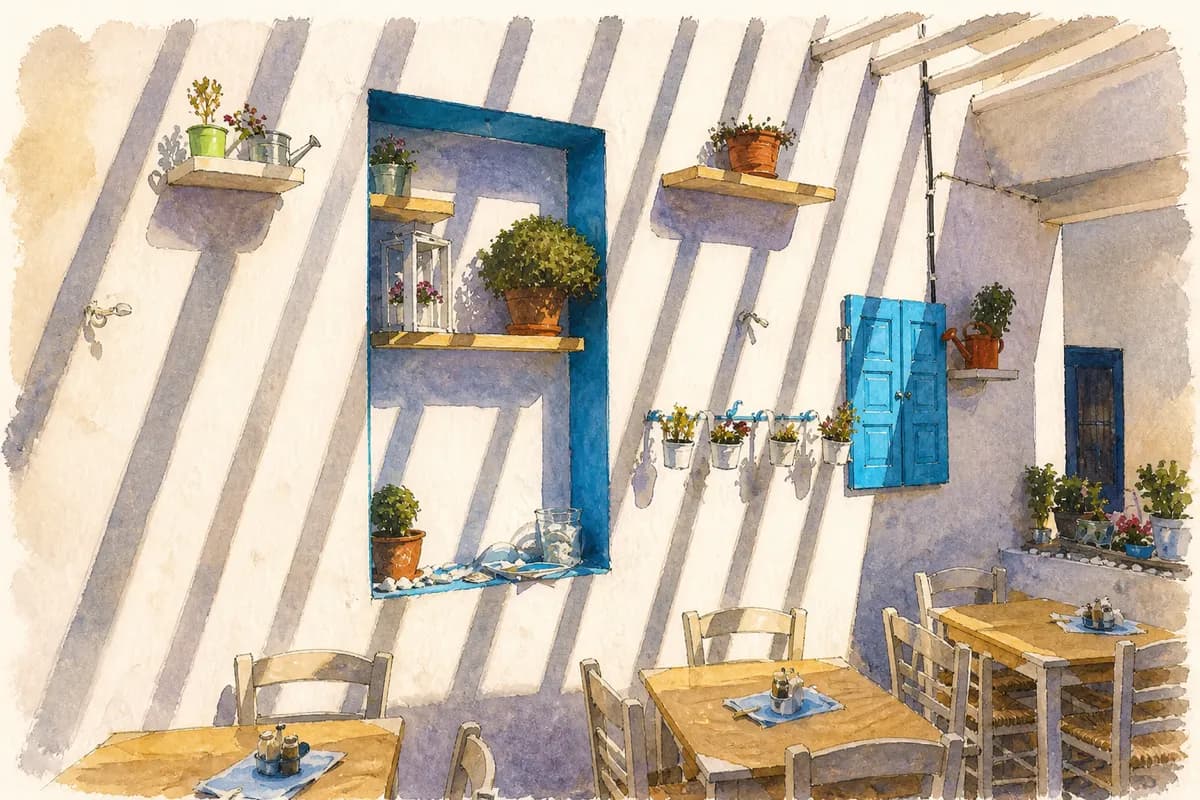 Avli-Milos — Courtyard restaurant