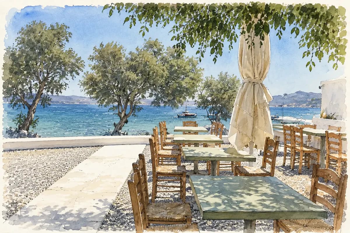 Cavos Restaurant Milos — Beachside Greek restaurant