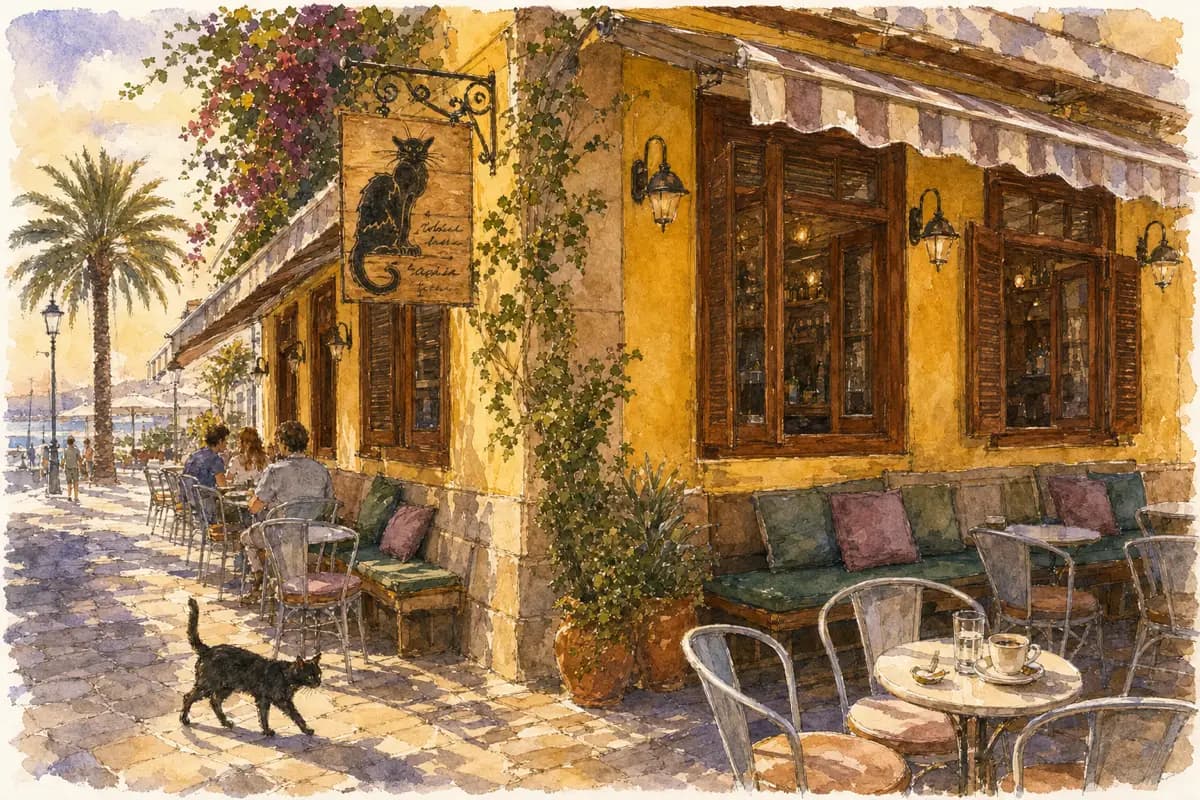 Mavros Gatos — Cafe-bar