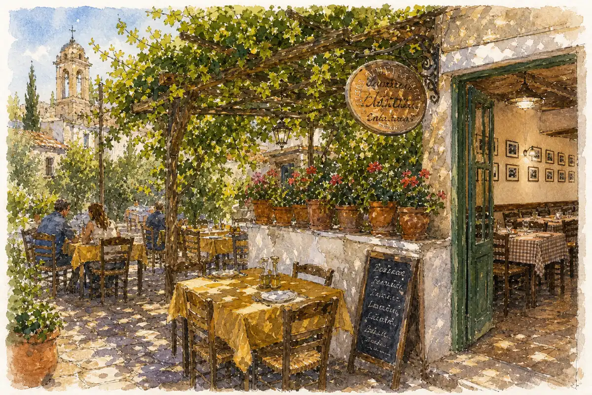 Psalidas — Village taverna