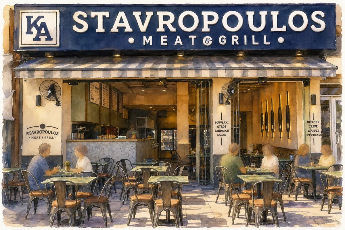 Stavropoulos Meat & Grill — Charcoal grill and souvlaki shop