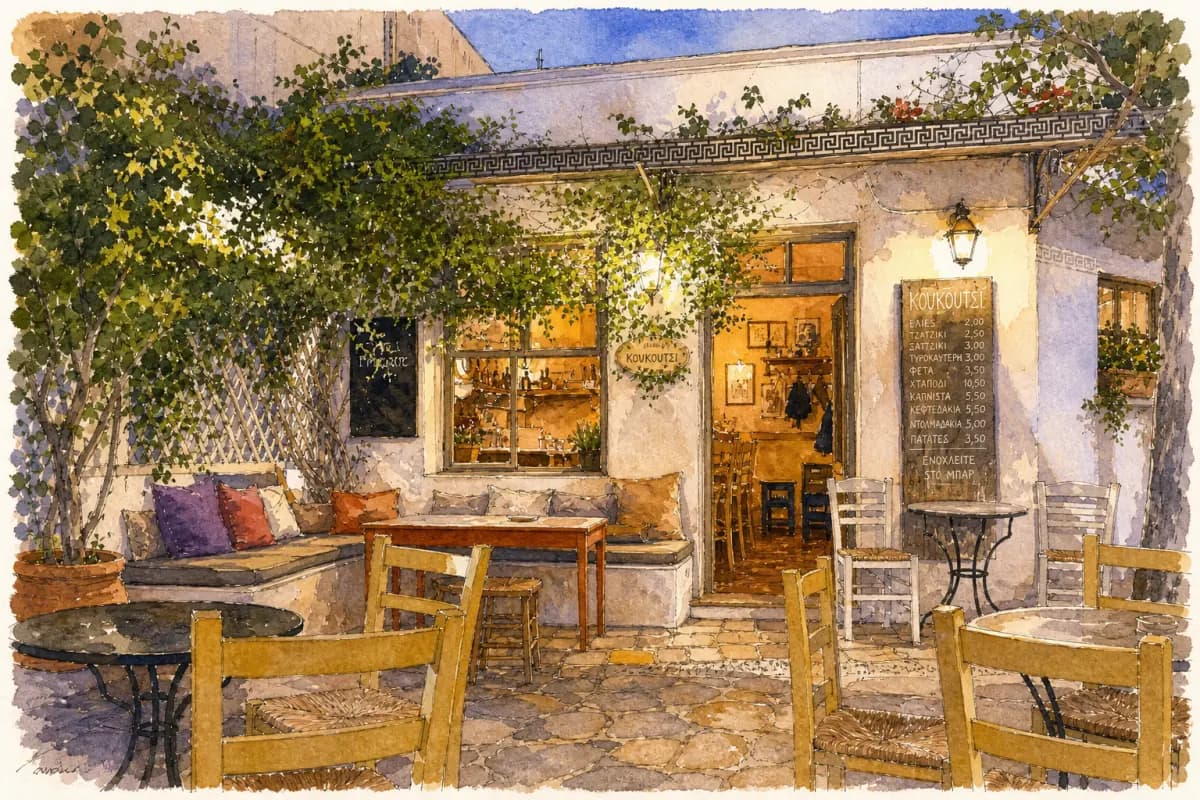 Koukoutsi — Traditional kafeneio and bar