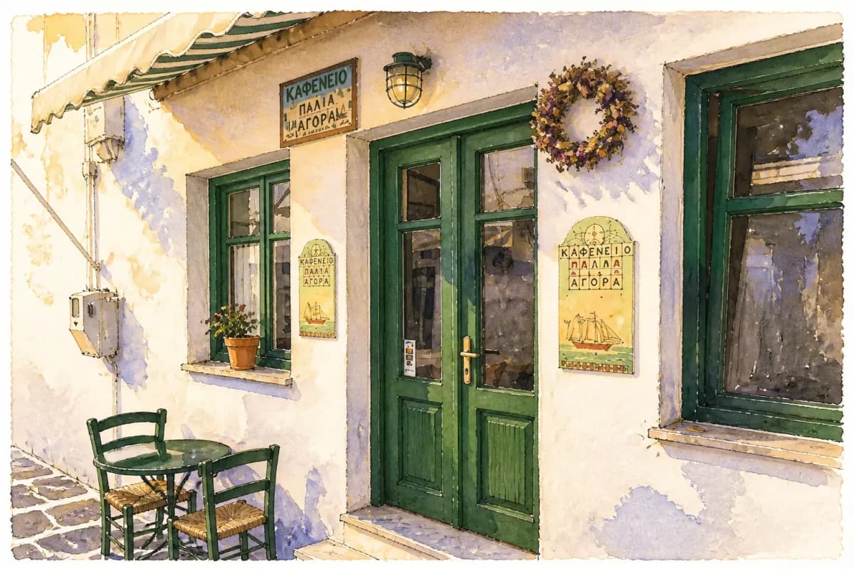 Kafenio Palia Agora — Historic family kafeneio