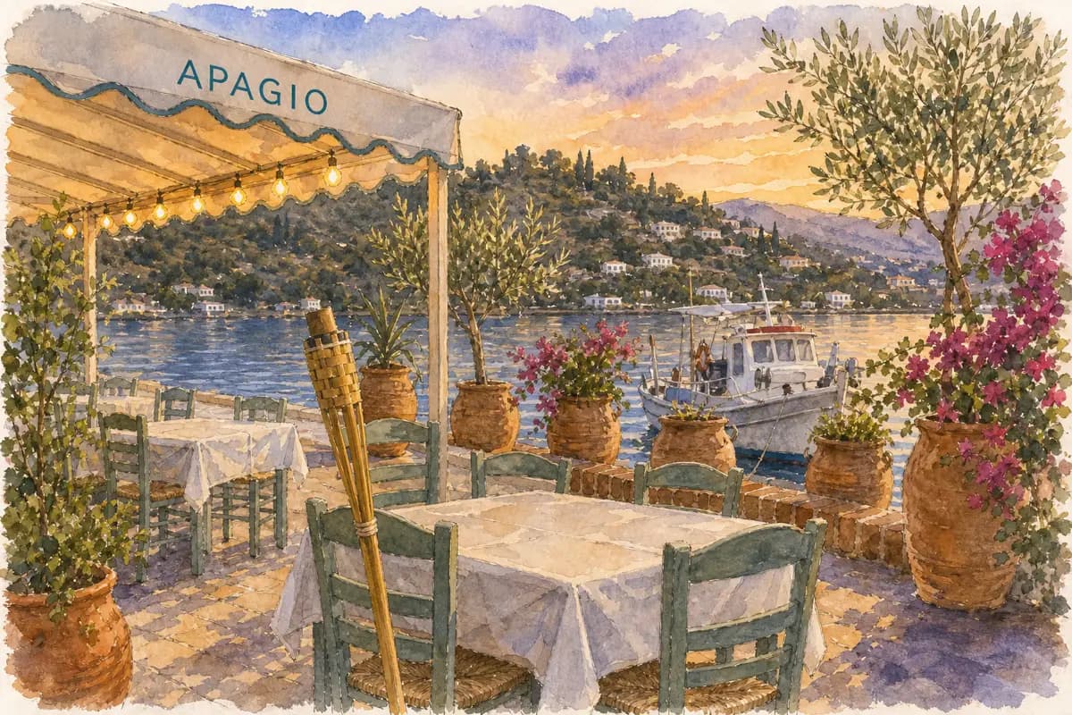 Apagio — Seafood taverna on the Pounta quay, since 2000