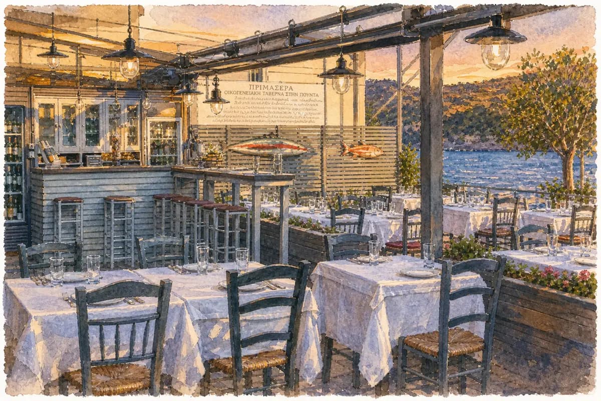 Primasera — Long-running family taverna at Pounta