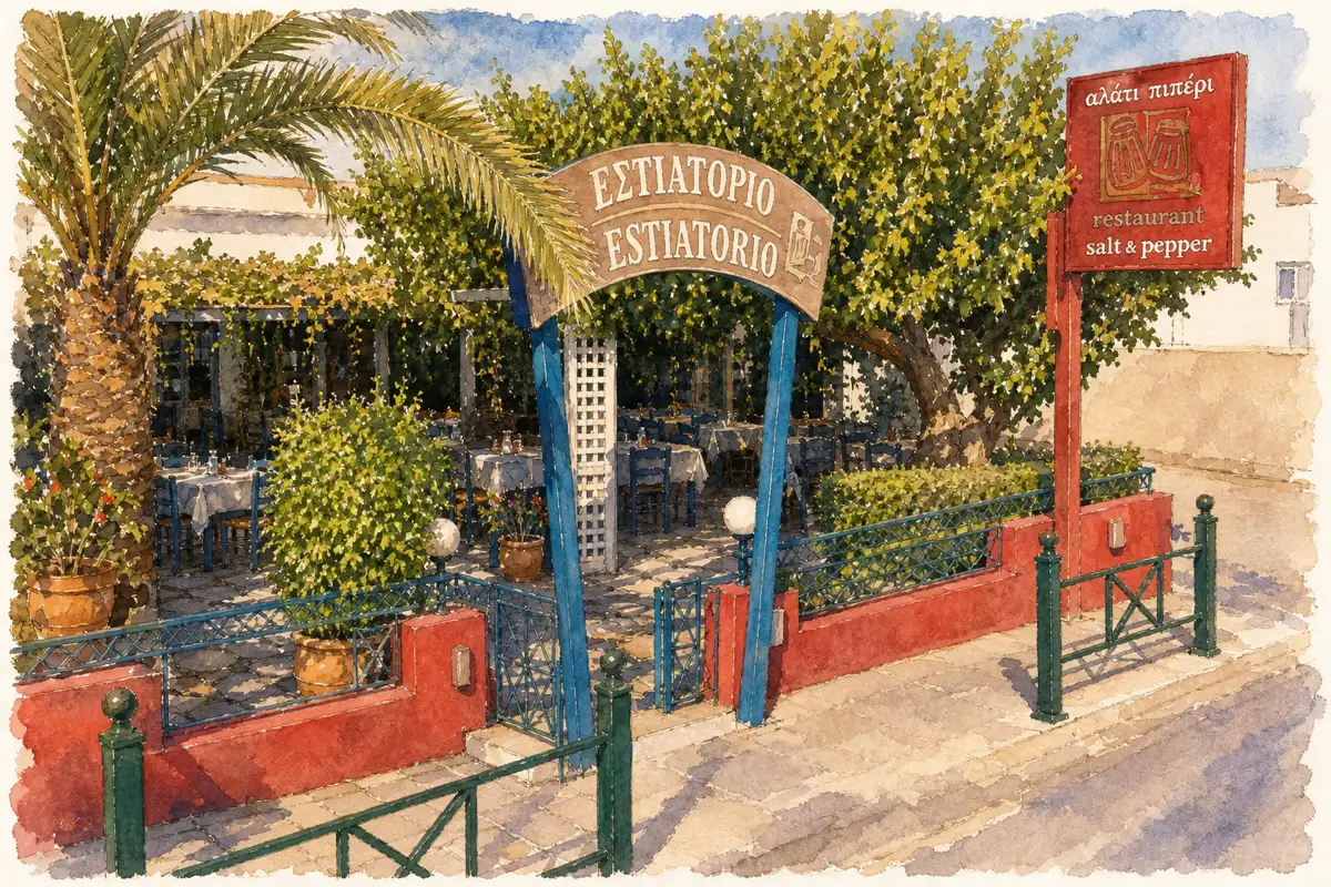 Salt & Pepper — Greek courtyard taverna