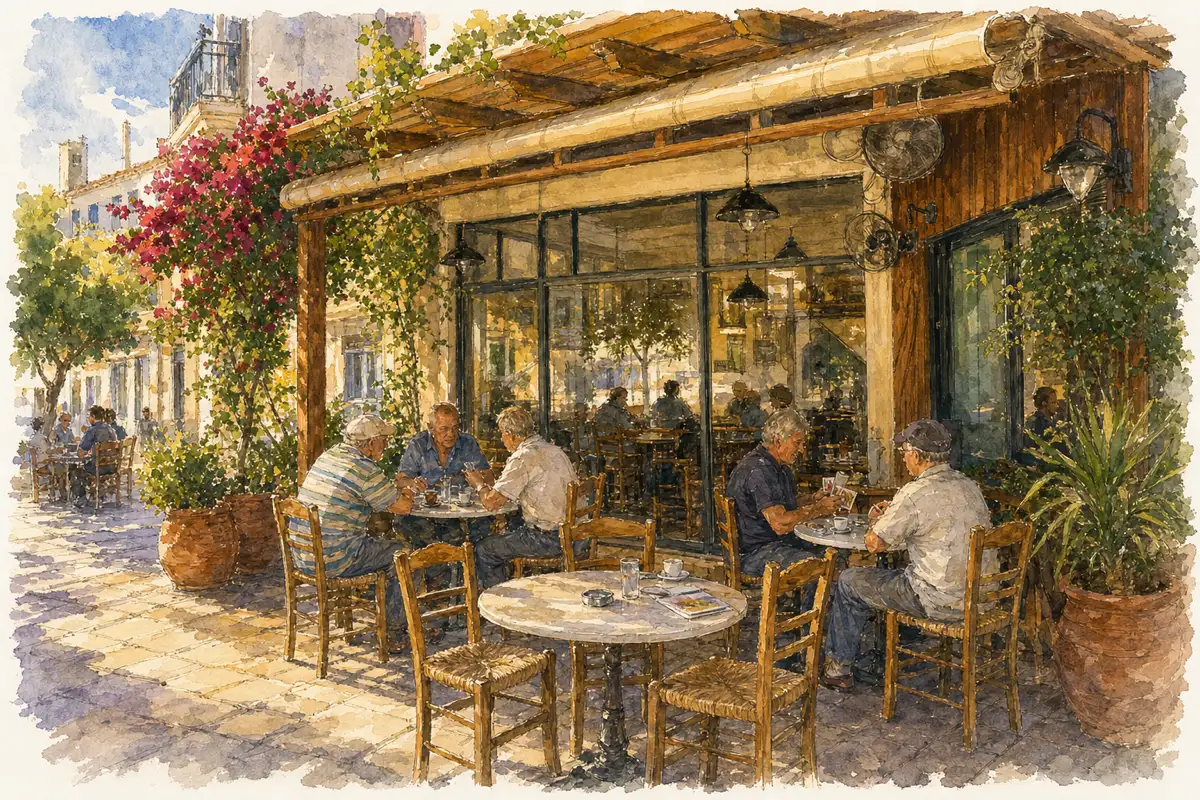 Kafeneio tou Maneli — Kafeneio, same family since 1967