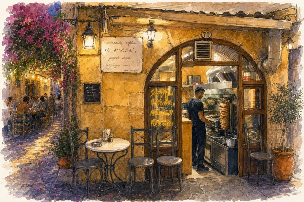 Souvlaki Nikos — Souvlaki counter, since 1978