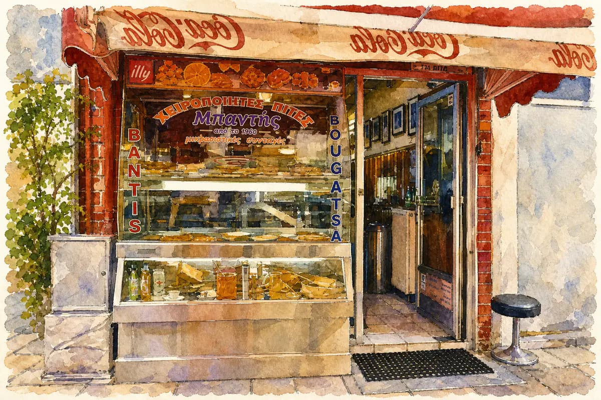 Μπουγάτσα Μπαντής — Ιστορικό μπουγατσατζίδικο