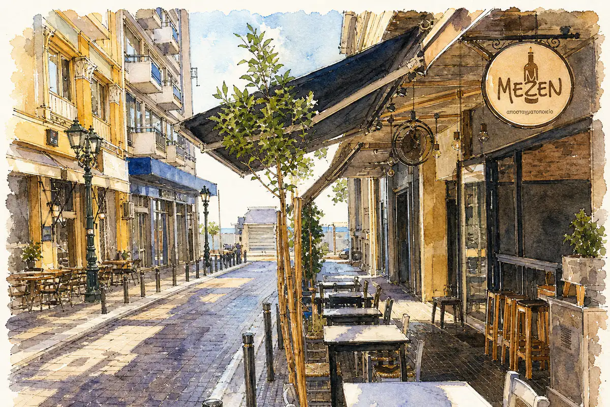Mezen Salonica — Tsipouro and seafood-meze specialist