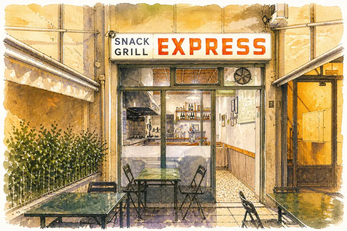 Snack Grill Express — Tiny family charcoal grill