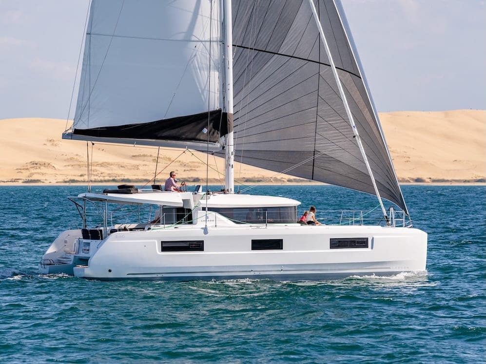 Catamaran Semi-Private Daytime Joy Cruise with BBQ and Drinks — Santorini 1